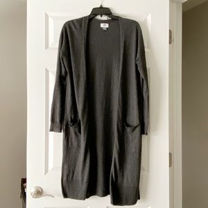 Grey duster cardigan